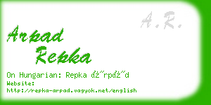 arpad repka business card
